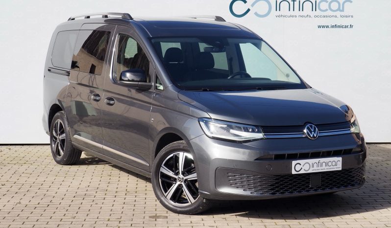 VOLKSWAGEN Caddy Maxi 2,0 Tdi 122 DSG Style, 7 places  + Toit pano. + Options  – Garantie 12 mois.
