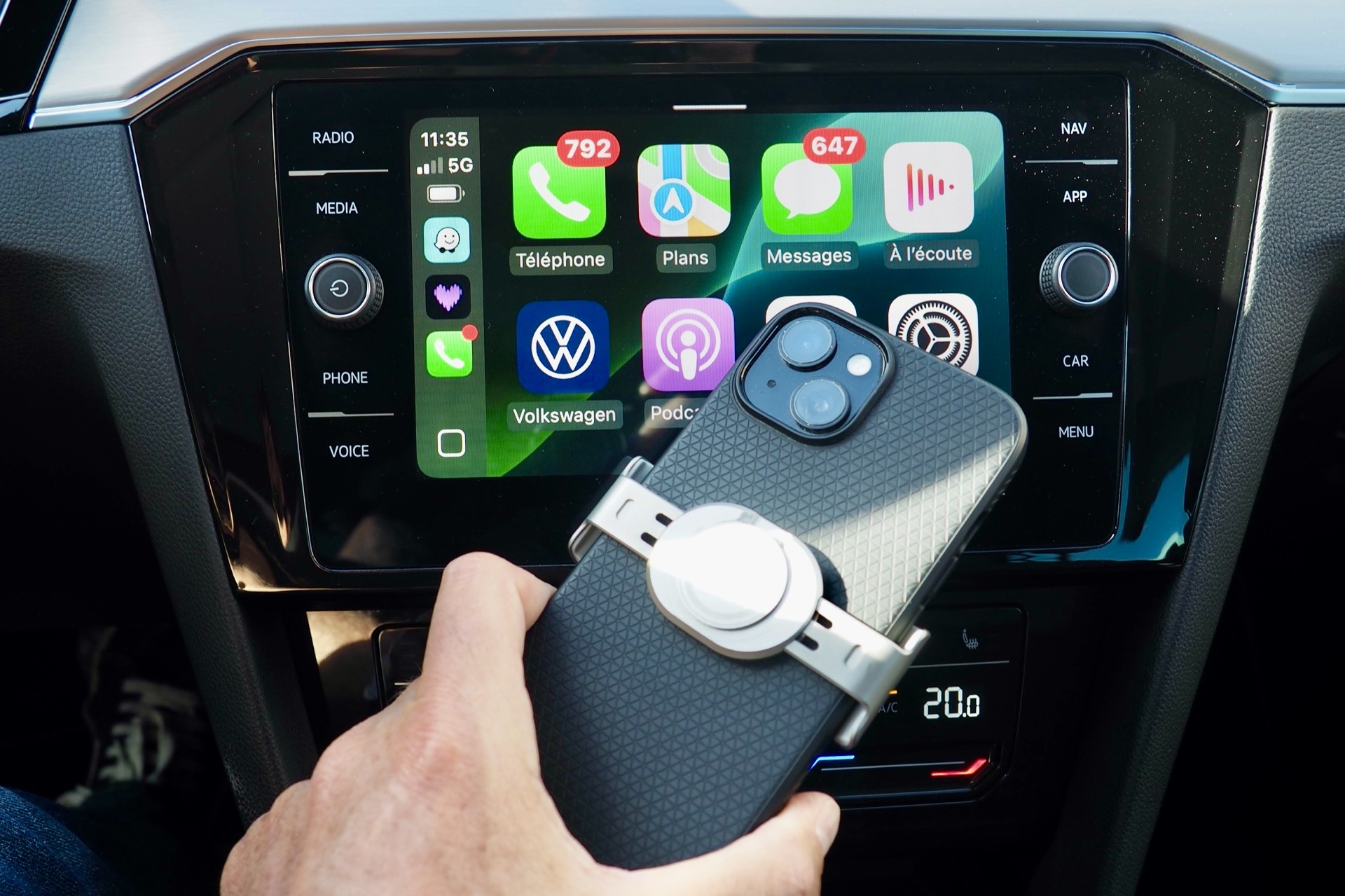 VOLKSWAGEN Passat SW 1,5 Tsi 150 Evo DSG Elégance  + Attelage élec. + Virtual Cockpit + Caméra 360° + Options, 1ère Main – Garantie 12 mois. complet