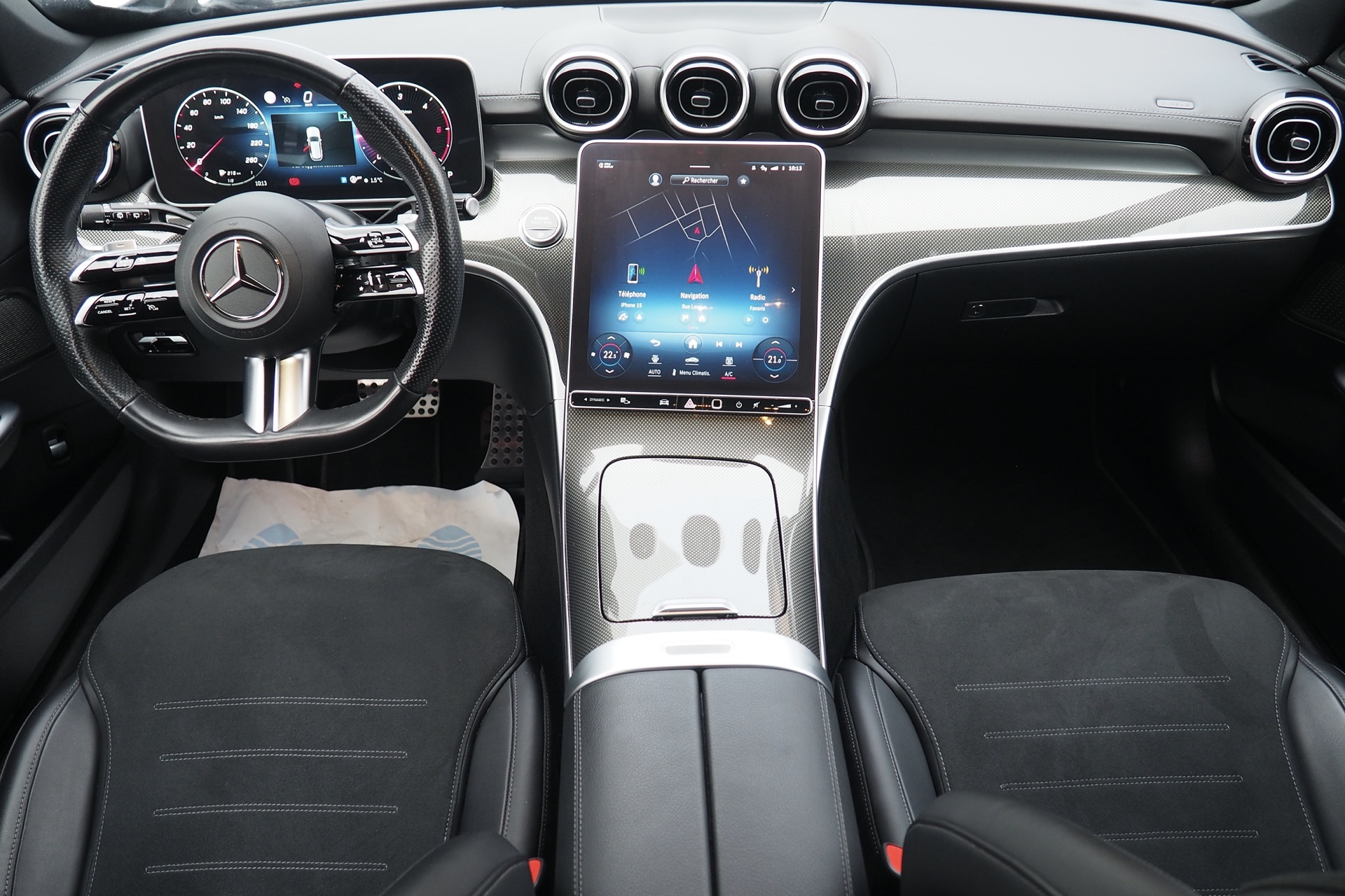 Mercedes-Benz Classe C 200 d Break 9G-Tronic AMG Line + Sièges élec. Mémo + Options, 1ère Main – Garantie 12 mois.