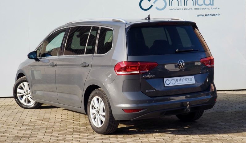 VOLKSWAGEN Touran 1,5 Tsi 150 Evo Carat  + Attelage élec. + Cuir + Caméra + Carte main libre + Options, 1ère Main – Garantie 12 mois.