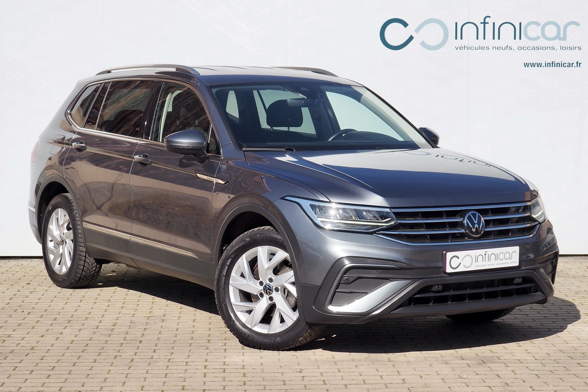 VOLKSWAGEN Tiguan Allspace 2,0 Tdi 150 Life Business  + Attelage + Caméra + Full Led + Options, 1ère Main – Garantie 12 mois.