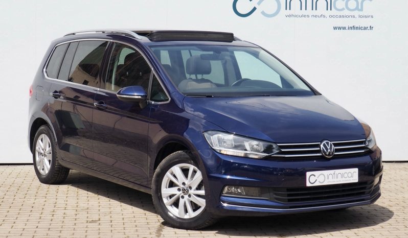 VOLKSWAGEN Touran 1,5 Tsi 150 Evo Carat, 7 places  + Toit panoramique + Caméra  + Attelage + Options, 1ère Main – Garantie 12 mois.